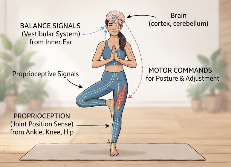 Show NeuroYoga balance and proprioception