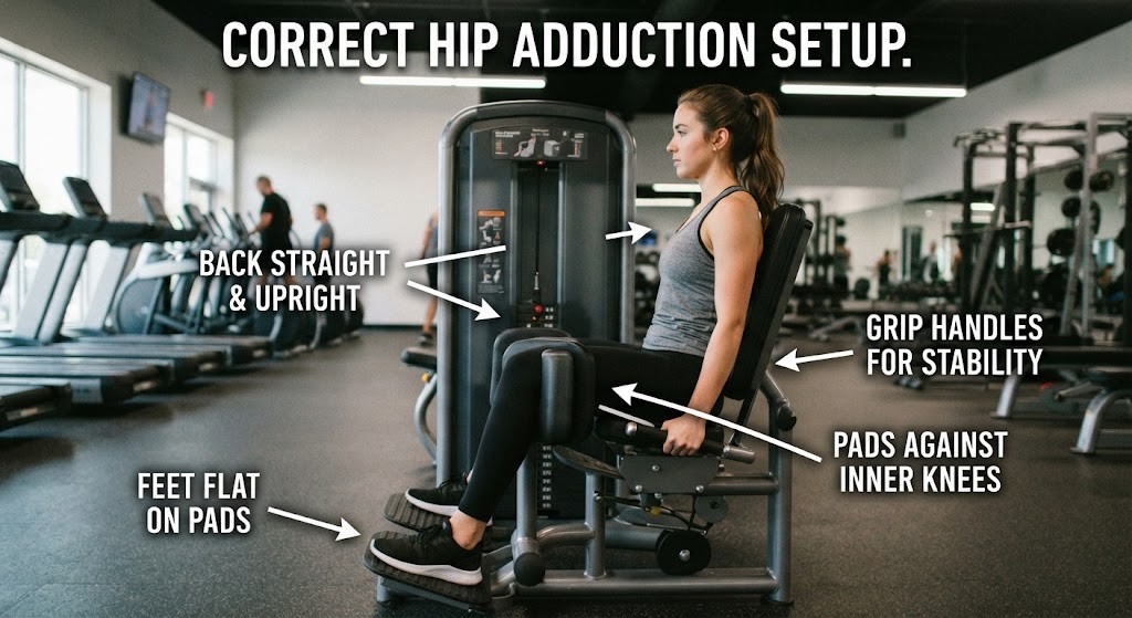 Perform seated hip adduction correctly for inner-thigh strength