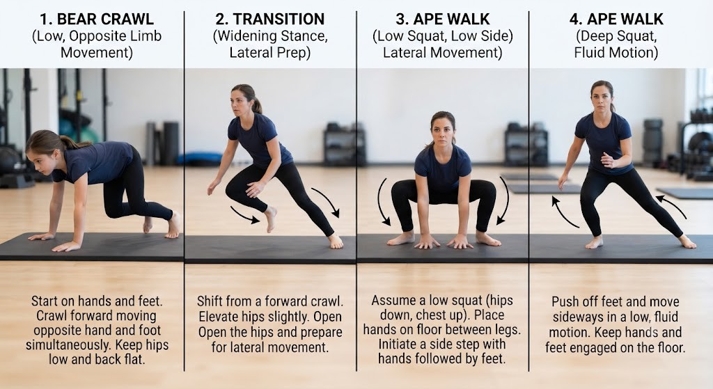 Learn animal movement workout progression
