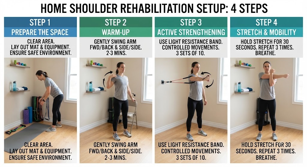 Practice serratus punch exercise at home