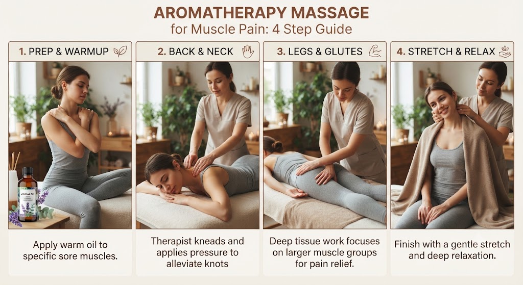 Aromatherapy Massage for Muscle Pain