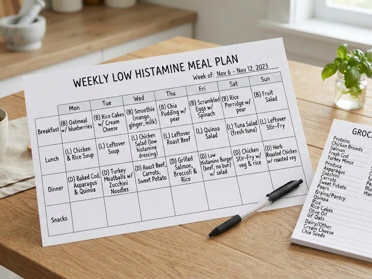 Plan a low histamine meal schedule