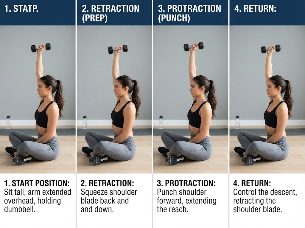 serratus punch exercise