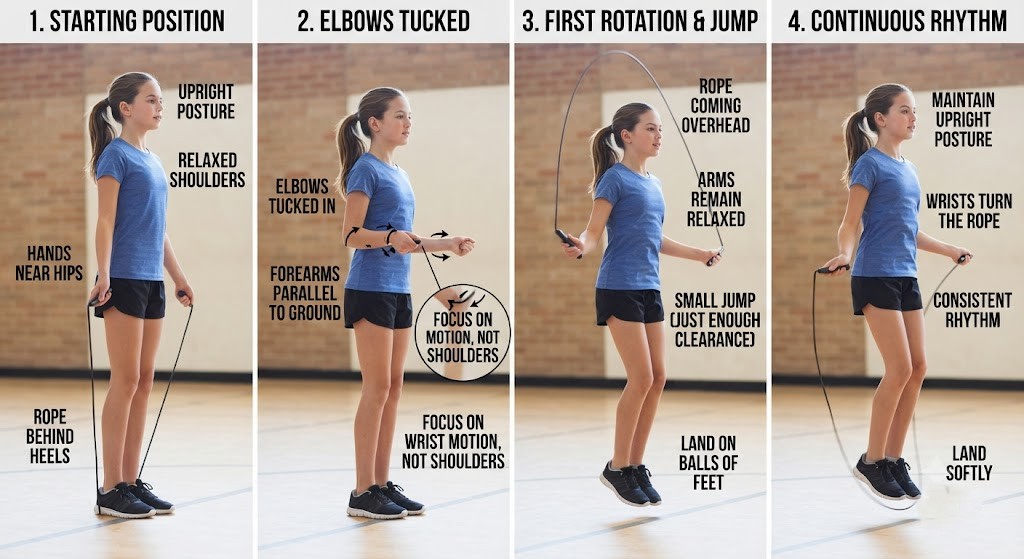 Learn proper jump rope technique for beginners