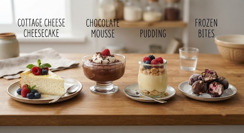 Make high protein cottage cheese dessert recipes