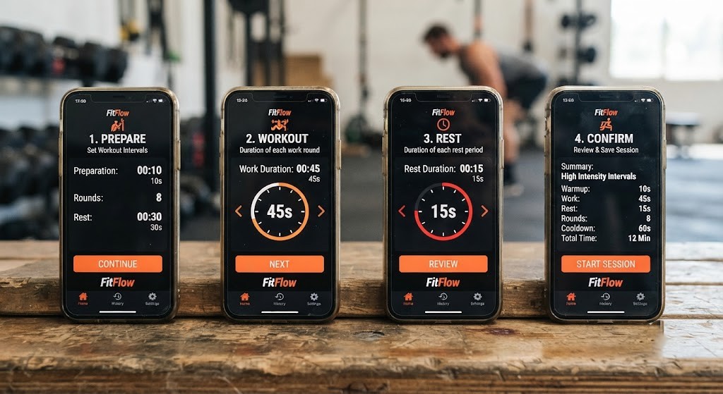 Use an interval timer for beginner jump rope workouts