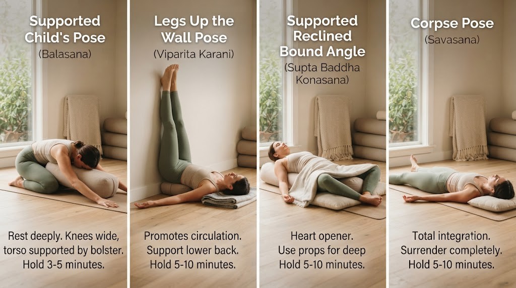 20-minute restorative yoga routine for beginners