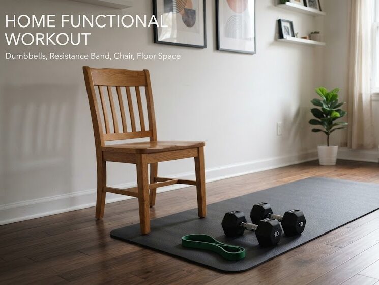 Perform functional training at home with simple equipment