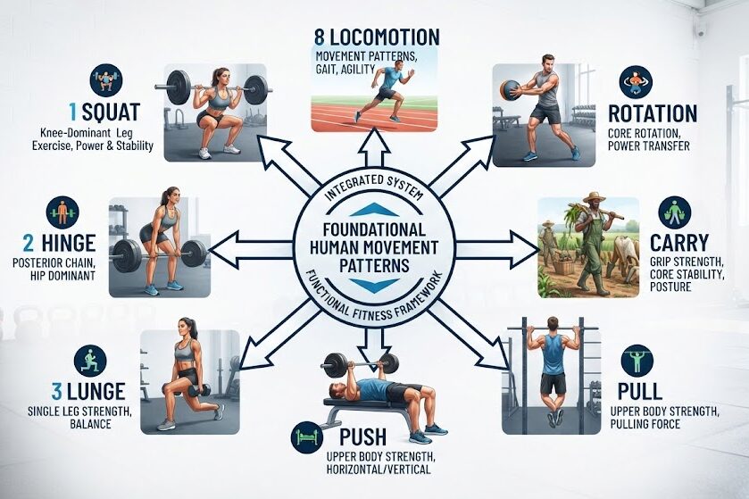 Understand full body functional training movement patterns