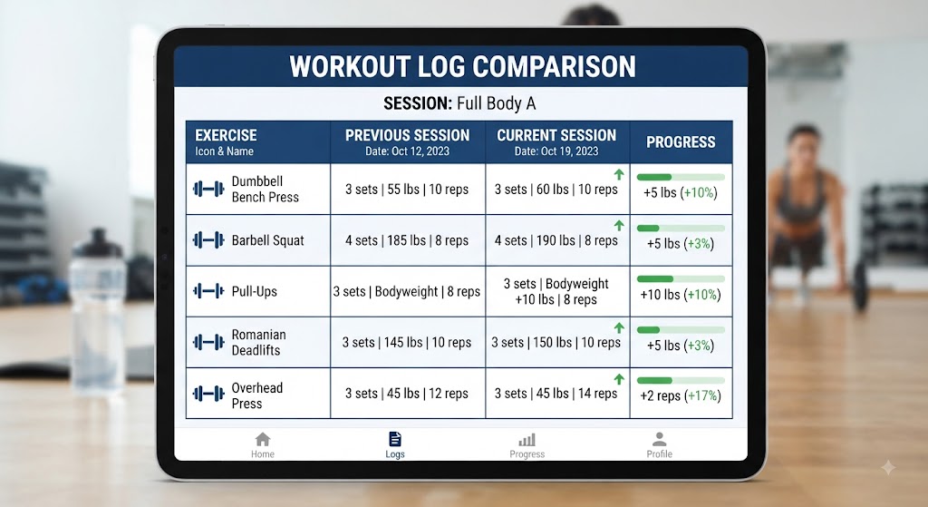 Track Doggcrapp progression with a workout log
