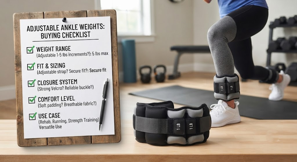 Choose adjustable ankle weights using a practical buying checklist