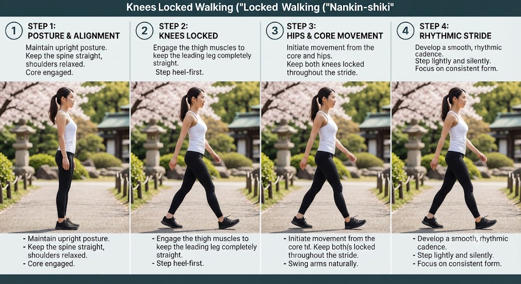 Japanese walking technique
