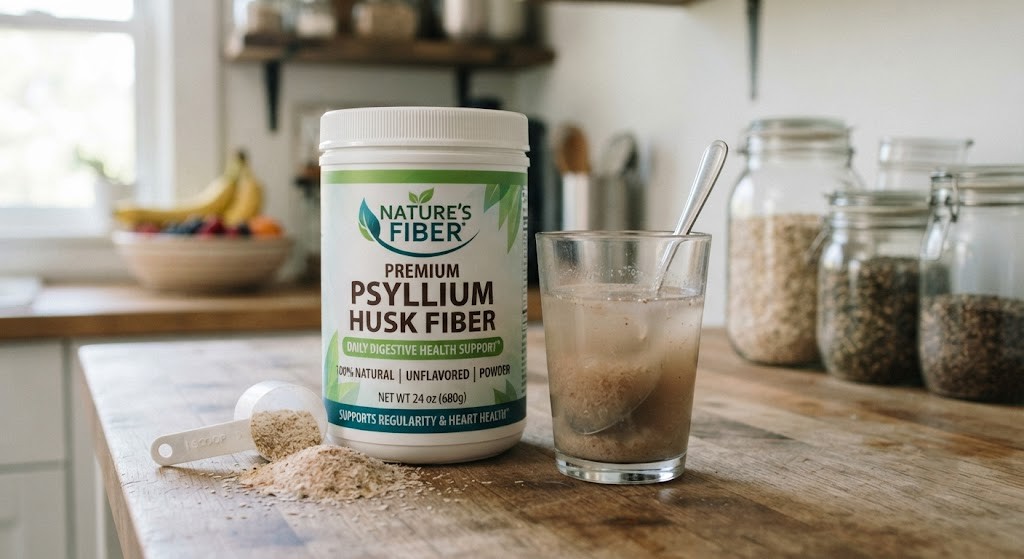 Psyllium husk fiber supplement