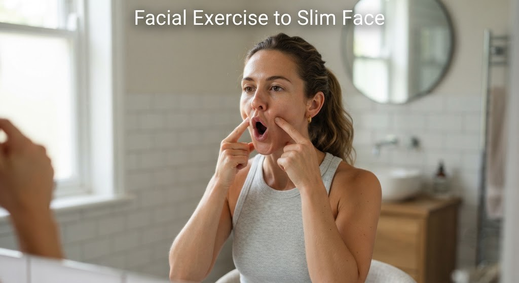 facial exercise to slim face
