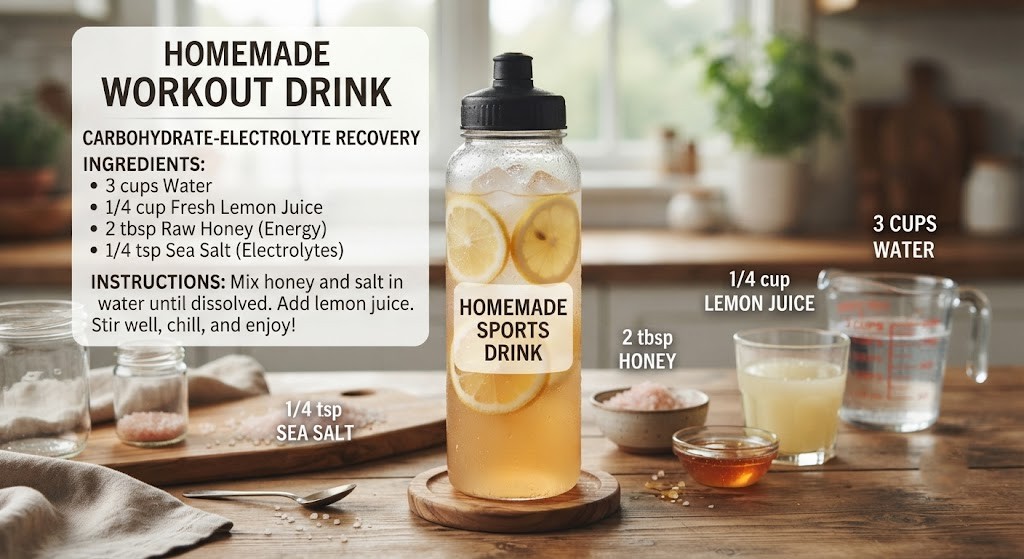 Make an intra workout drink at home for hydration