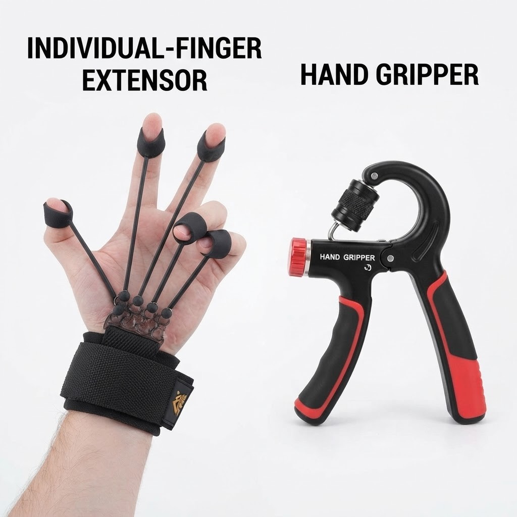 Compare finger strengthener tools for finger and grip training