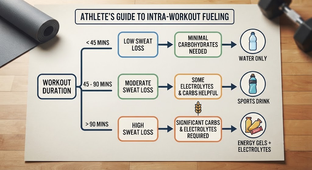Choose intra workout supplements based on training needs