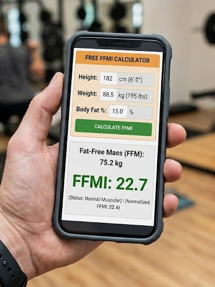 Calculate FFMI using the free FFMI calculator and body composition measurements