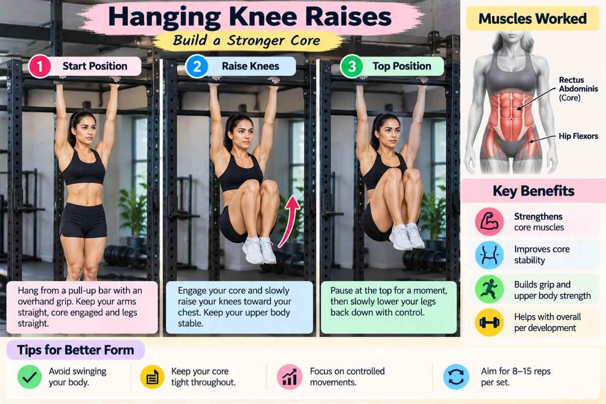 hanging knee raises